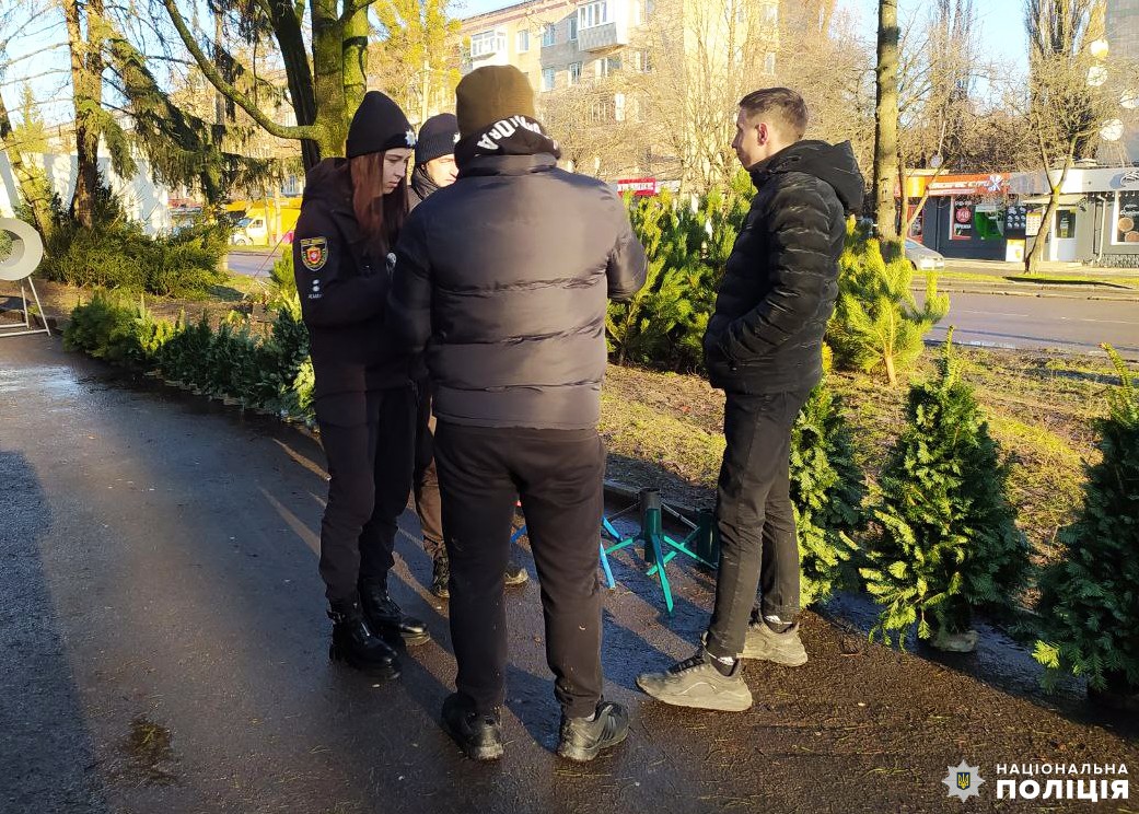 поліцейські рівненщини проводять щорічні рейди у протидії незаконній порубці та реалізації хвойних дерев