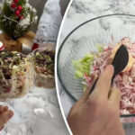 Салат, схожий на суші, з 3 основних інгредієнтів: на Новий рік він зникне зі столу за хвилину