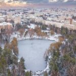 Засніжене Рівне з висоти пташиного польоту: у мережі з’явилися зимові фото міста (ФОТО)